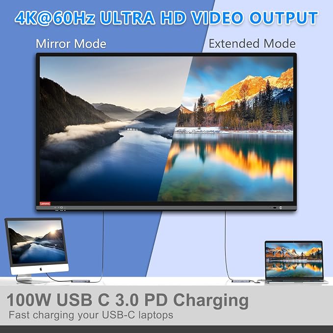 12-in-1 USB C Hub with M.2 SSD Enclosure – Expand Your Laptop with 4K/60Hz HDMI, 1Gbps Ethernet & Dual Storage (NVMe/SATA), USB 3.0/USB-C (5Gbps)–Works with MacBook Pro, Perfect for Multi-Tasking