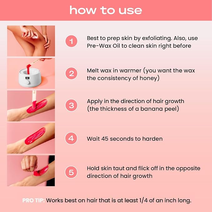 KoluaWax Premium Waxing Kit for Women - Beginner Friendly - Complete Wax Kit that includes 14oz of Wax Beads, Applicator, Pre and Post Care, Suitable for Sensitive Skin (White)