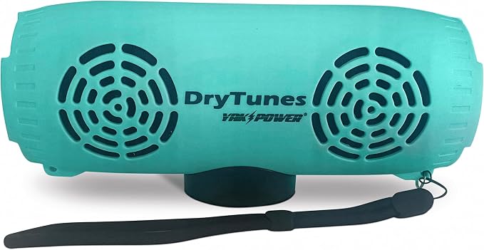Yak-Power Drytunes Water-Resistant Portable Bluetooth Speaker | IP66 | Party Button Music Sharing | Kayaks | Boats | E-Bikes | Outdoor | Seafoam