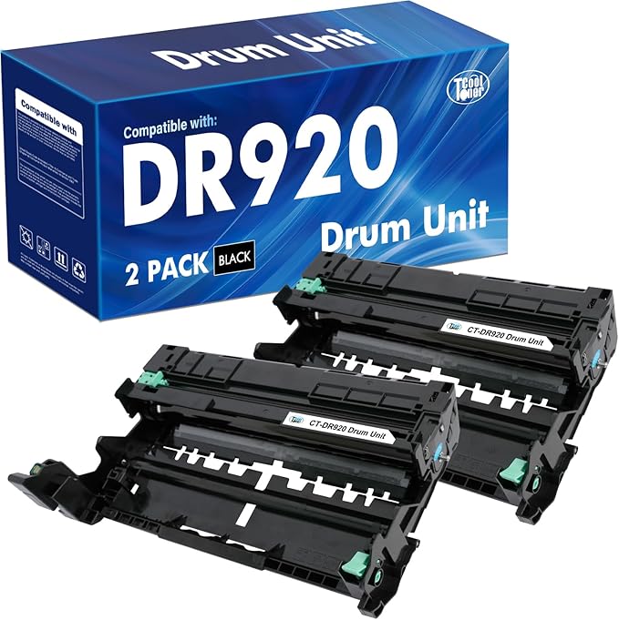 DR920 Drum Unit Black 2 Pack DR-920 Compatible for Brother DR920 DR 920 DR-920 for HL-L5210DN HL-L6210DW HL-L5210DW HL-L6210DWT HL-L5210DWT L6217DW L6310DW MFC-L5710DN L5710DW L5715DW L5915DW Printer