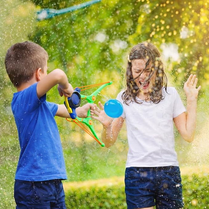 Soulchen 2 Pack Water Balloon Launcher Slingshots, Hand-held Launcher Summer Toys for Kids Outdoor Pool Beach Water Game for Boys, Girls, Teens, Adults Backyard Fight Play