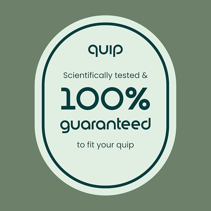 quip Sonic Toothbrush Replacement Heads for Adults - 6 Pack - Verified quip Standard Brush Head Refills for Electric Toothbrushes - Soft Bristles, Compact & Flexible - Last 3 Months Each