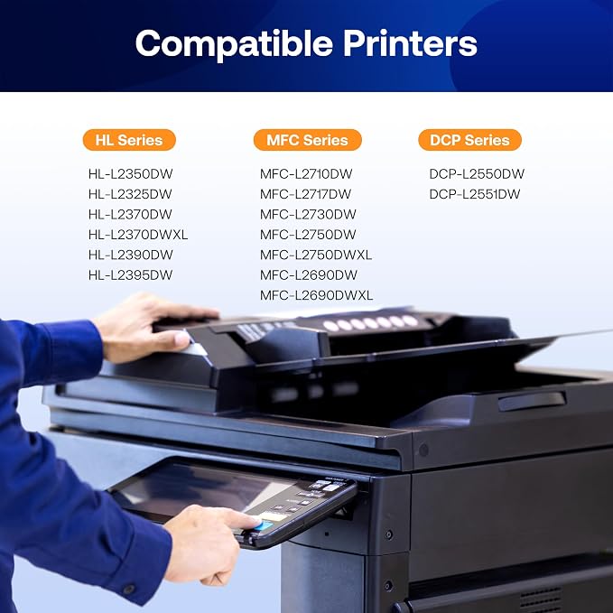 TN760 Toner Cartridge and DR730 Drum Unit Replacement for Brother TN 760 TN-760 TN730 DR-730 Compatible with MFC-L2710DW MFC-L2750DW HL-L2370DW DCP-L2550DW Printer (2 Toners, 1 Drum Unit, 3 Pack)