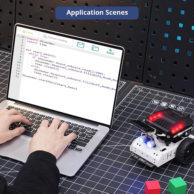 LewanSoul AiNova AI Vision Robot Car for Scratch & Python Programming, Coding Robot Kit STEM Projects Educational Building Robot Open Source Smart Robotic, Standard Kit