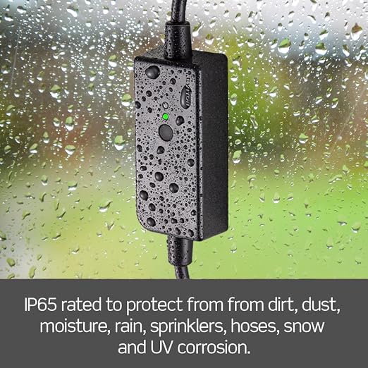 Leviton Decora Smart Wi-Fi Outdoor Plug, Works with Matter, My Leviton, Alexa, Google Assistant, Apple Home/Siri & Wire-Free Anywhere Switch Companion, Weather-Resistant, D215O-1RE, Black