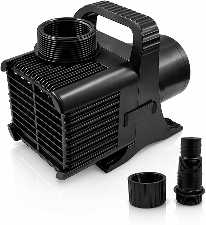 Aqua Pulse Submersible Pond Pump, 10,500 GPH, 200 ft Cord | 27 ft max head, 620W energy efficient, Ultra quiet, For koi ponds, Waterfalls, Fountains