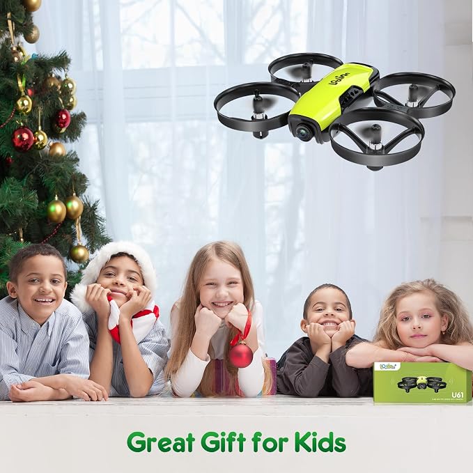 Loolinn | Drone for Kids 8+ Gift with Camera - Mini Drone with 90° Adjustable Camera, Safe for Kids to Play, Easy to Fly, Photos and Videos, Includes Three Batteries (Gift for Kids)