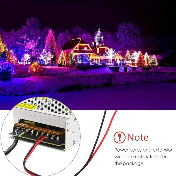 Aclorol 5V 40A 200W Power Supply 110V / 220V AC to DC 5V 40amp Universal Power Converter Transformer Driver Adaptor for WS2812B WS2813 2812 LED Strip Pixel CCTV Camera Security System Laptop Project