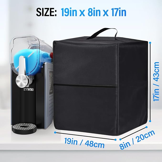 Protective Dust Cover for SYINTAO 88oz Slushie Machine-Durable Cover for Soft Serve Ice Cream & Frozen Drink Makers