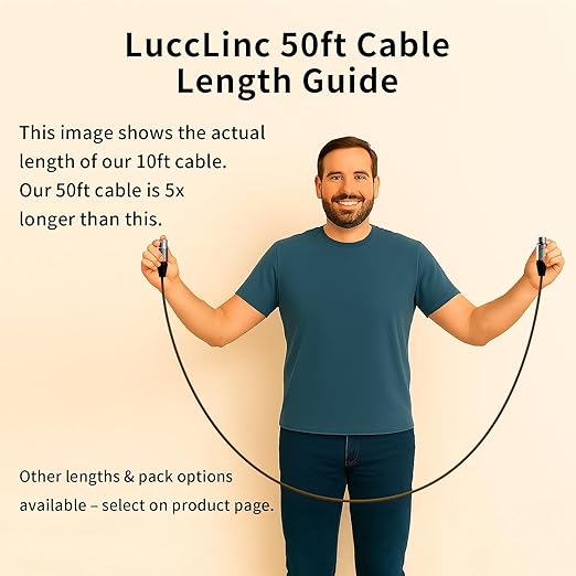 50ft XLR Cables 2 Pack, Balanced Microphone Cable Male to Female, Durable 3-Pin Cord for Recording Stage，Audio Cords