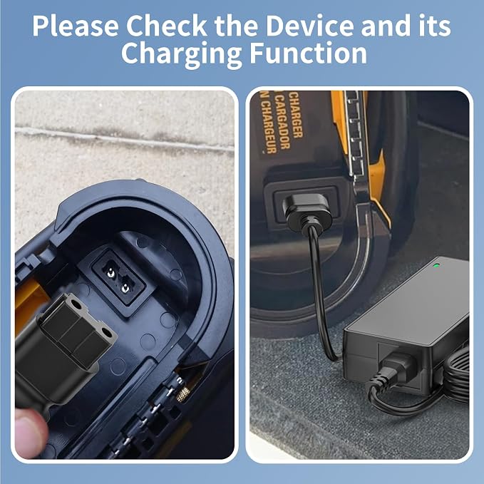 13.8V Adapter Charger for DeWalt DCC020IB Inflator Power Supply, Replacement for DeWalt 20V Inflator Cordless Tire Inflator Air Compressor Charging Cord