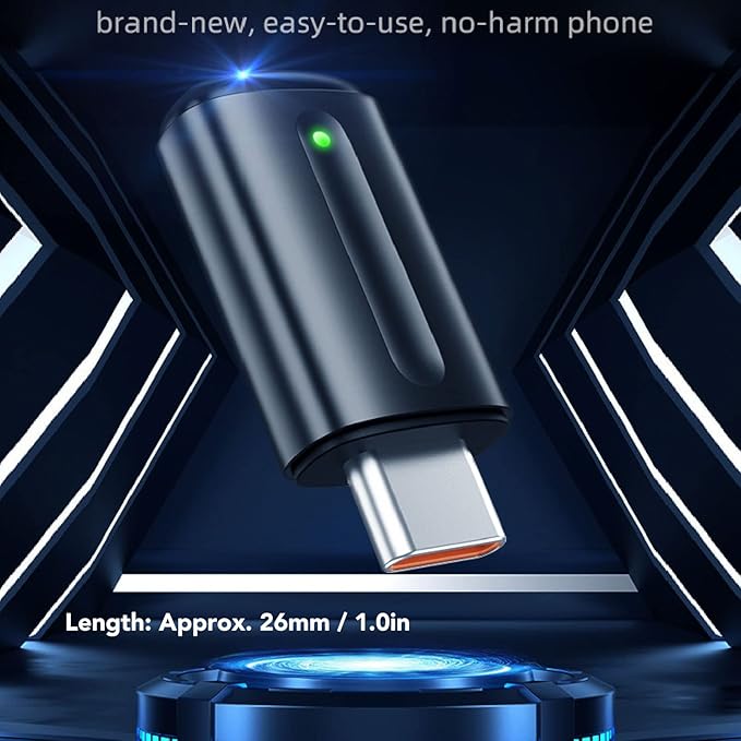 Mini Smartphone IR Remote Controller Adapter, Type C Universal Smart IR Controller, Android Mobile Phone Infrared Control for TV DVD Player Refrigerator Light