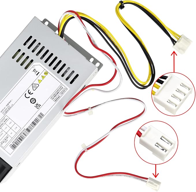 S-Union Upgraded DPS-200PB-185 B 190W Video Recorder Power Supply Compatible with DPS-200PB-185B AC100-240V 3.5A 47-63HZ Switching Power Supply Adapter (4Pin+2Pin)