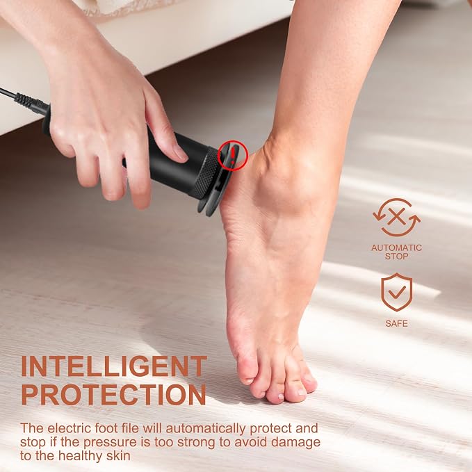 krofaue Electric Foot Callus Remover - 60PCS Replaceable Sandpaper Discs 80 Grit & 100 Grit Sandpaper Pad Discs