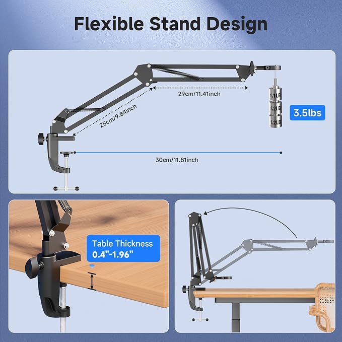 5" LCD Digital Soldering Microscope with Flexible Stand, 1000X Magnification for Electronics Repair & Coins, 1080P PC View, 8 LEDs (Micro SD Card Not Included)