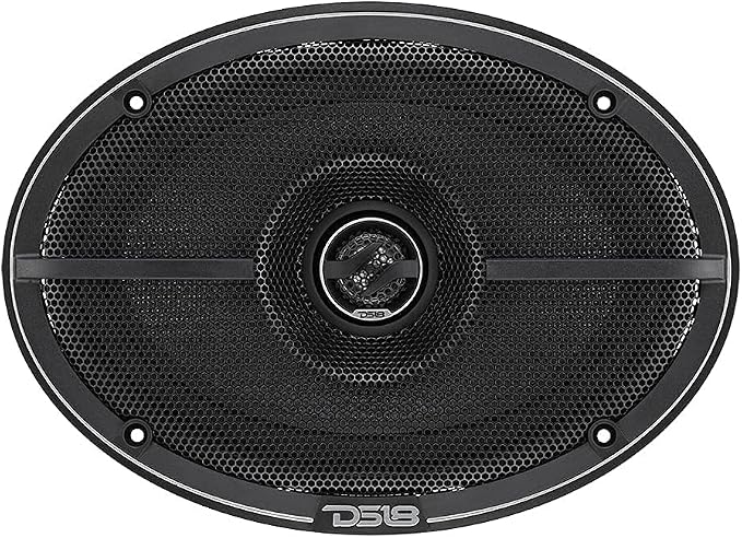 DS18 ZXI-694 6x9 Car Audio Coaxial Speaker with Built in Neodymium Tweeter and Kevlar Cone – 2 Way 360 Watts Max 4 Ohm (2 Speakers)