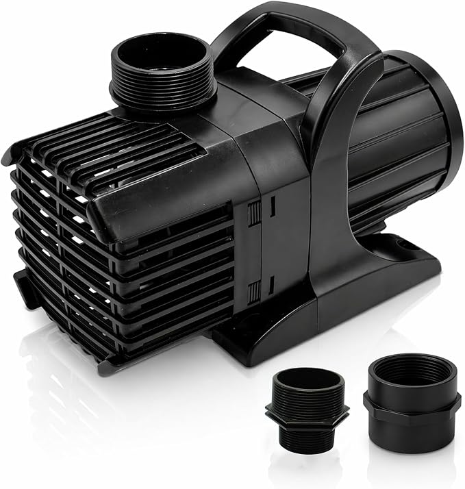 Aqua Pulse Submersible Pond Pump, 5,200 GPH, 100 ft Cord | 21 ft max head, 294W energy efficient, Ultra quiet, For koi ponds, Waterfalls, Fountains