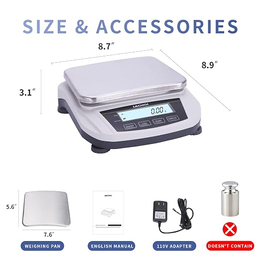 Lab Scale 0.01g*5000g Precision Scale 0.01g Accuracy Digital Laboratory Analytical Balance LCD Display Jewelry Gram Pharmacy Scale(No Test Weight)