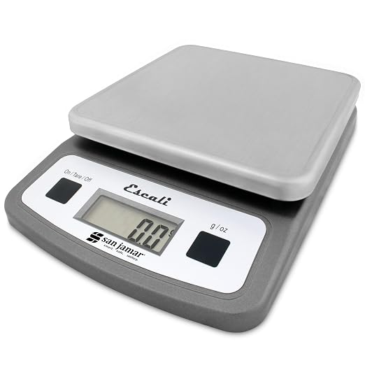 San Jamar SCDG2LP Low-Profile Digital Food/Kitchen Scale, 2lb Capacity