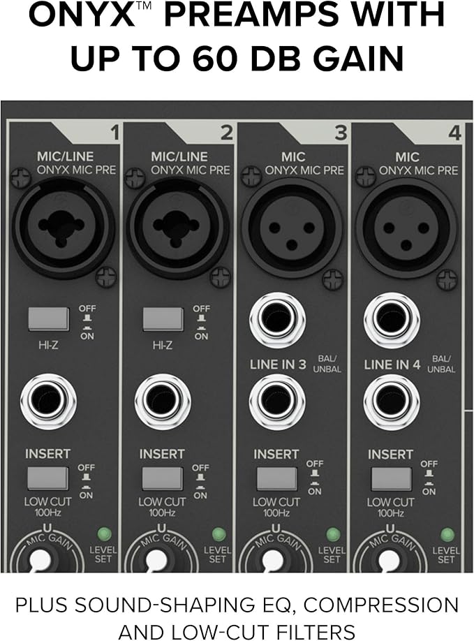 Mackie ProFX10 GO Battery-Powered 10-Channel Analog Audio Mixer With Bluetooth, USB-C Recording Modes, GigFX+ Effects, Onyx Preamps, EQ, Compression, Up to 8 Hours Battery Life