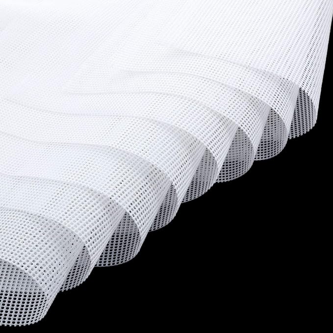 Blulu 8 Pieces Silicone Dehydrator Sheets Mesh Dehydrator Trays Non-stick Food Fruit Mats Reusable Steamer Mesh Mat for Fruit Food Dryer Square 14 x 14 Inch