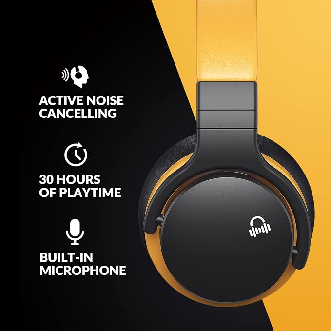 Million Sold Classic E7 Active Noise Cancelling Headphones with Upgraded HD Sound, Wireless Bluetooth Headphones Over The Ear Unequaled Comfort, Vivid Deep Bass, for Home Office Travel Birthday Gift