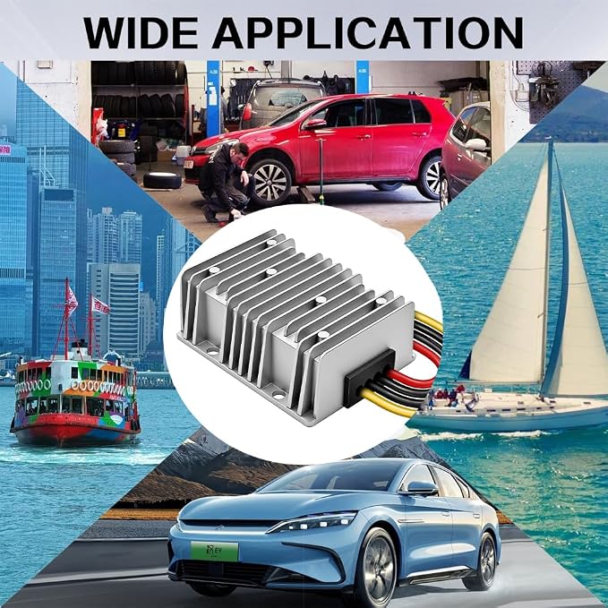 DC/DC Converter 12V Step Up to 24V, Boost Converter 20A 480W Voltage Regulator, 24Volt Transformer, Power Supply Module Boost Transformer for Car Truck Vehicle Boat