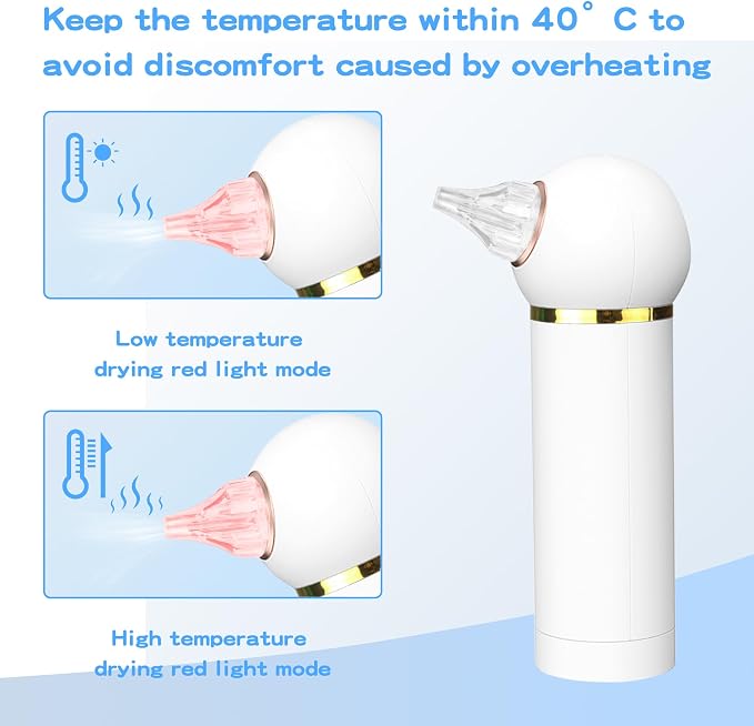 Ear Dryer and Ear Cleaner Camera, 1000P HD Otoscope, Ear Water Remover, Gentle Warm Air with Red Light Care, Ear Drying Device for Adult and Kids Swimming, Showering, Water Sports Earwax Removal
