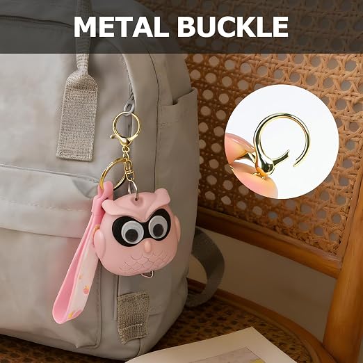 1 Pack Cartoon Pink Owl Retractable Tape Measure, 2M / 79Inch Dual-Scale Soft Measuring Tape with Belt Clip, Sewing Ruler for Body Measurements & DIY Crafts