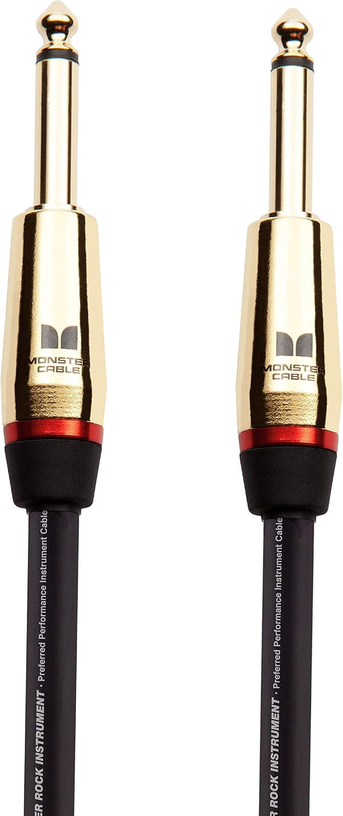 Monster Prolink Rock Instrument Cable. 21 ft Straight to Straight Cable. for Electric Guitar Cable. 95% Copper Braided Shielded