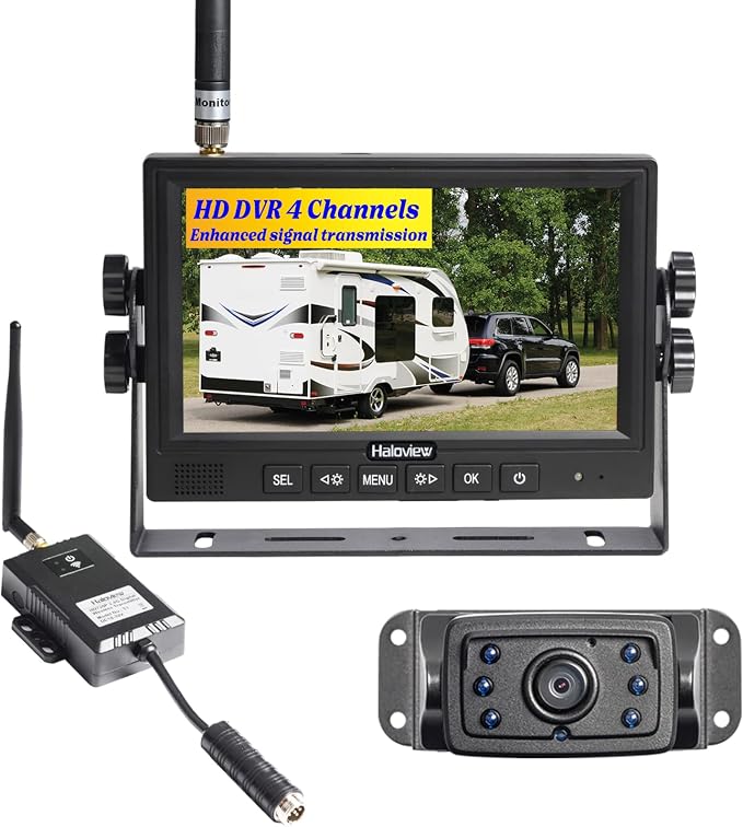 Haloview RD7-MINI 7'' 720P Wireless Backup Camera Range Dominator System