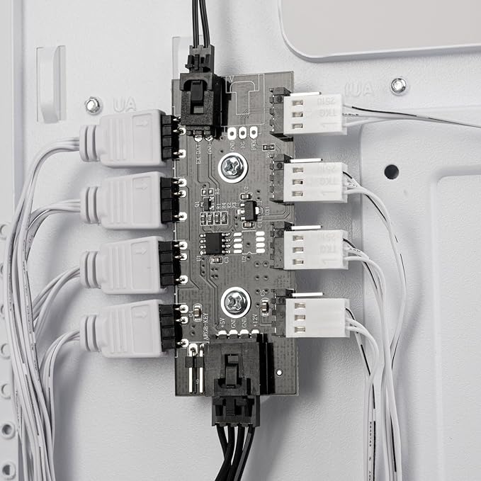 Silverstone Technology FARA 514X White All-Metal ATX Tower Chassis with Dual Radiator Support, ARGB Fans, and GPU Brace, SST-FA514X-WG