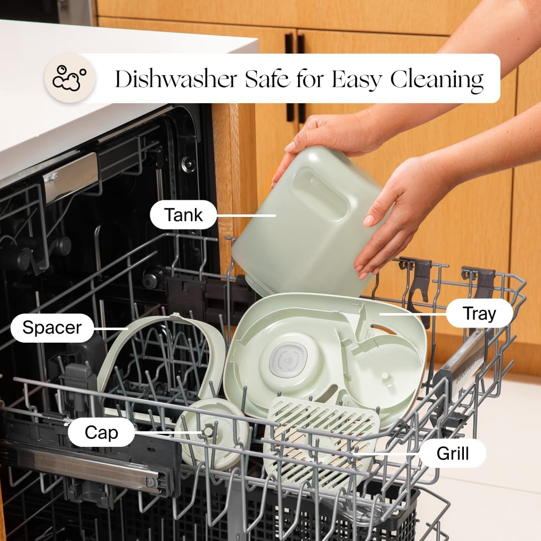 Canopy Nursery Humidifier 2.0, White, 36 HR Run Time, 2.5L Capacity Tank - Sleep Lights, White Noise, Clean Aroma Diffusion - Promote Deep Sleep & Happy Skin - Humidifier, Filter & Aroma Kit