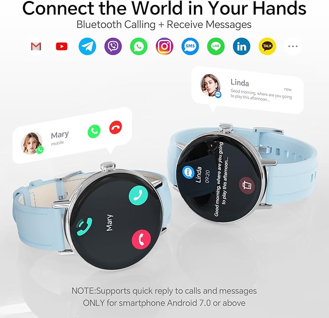Smart Watches for Men Women,Smartwatch for iPhone/Samsung/Android,(Answer/Make Call),1.57" HD 43mm Fitness Tracker with Heart Rate/SpO2/Sleep Monitor,IP68 Waterproof,110+ Sport Mode,with 2 Bands