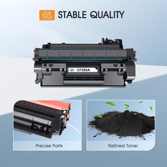 CF280A 80A Toner Cartridge Black Compatible for HP 80A CF280A CF280X 80X for HP LaserJet Pro 400 M401n M401dn MFP M425dn M401dne M401dw M425dw M425 M401 Printer Toner Ink 2-Pack