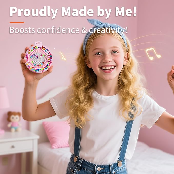 HEYSONG Bluetooth Shower Speaker + DIY Diamond Stickers – Great Gift for Girls