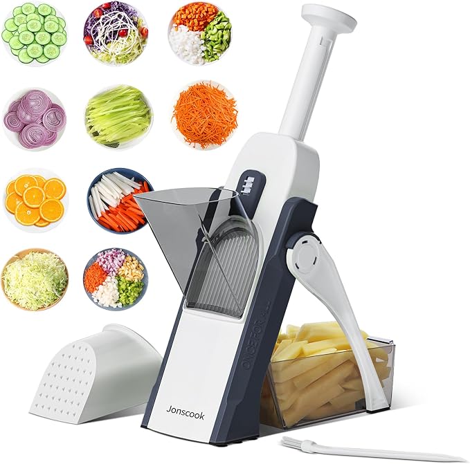 2Pack Mandolines Slicer (Gray + Black)