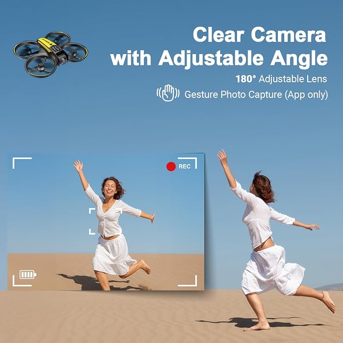 Drone for Kids with Camera and 4.5" Screen Remote – Beginner RC Drone with Brushless Motor, Optical Flow Hover, One-Key Takeoff, 2 Batteries