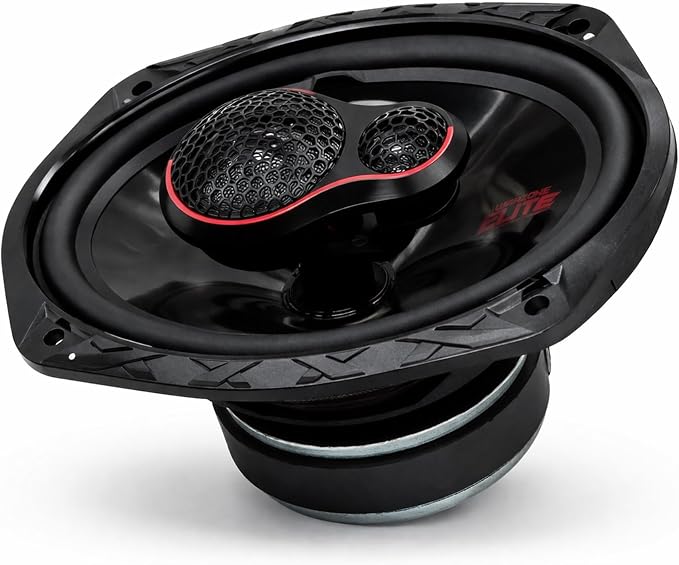 Warzone WZ-E693 6x9 Coaxial Car Speakers - 950W Max Power, 4 Ohm, Full Range Audio, PEI Dome Tweeter, Shallow Mount Design - Perfect for OEM Replacement