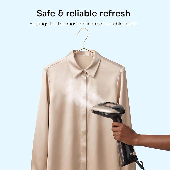 Conair Handheld Garment Steamer for Clothes, Turbo ExtremeSteam 1875W Fabric Steamer, Portable Handheld Design, Strong Penetrating Steam, Amazon Exclusive, Black