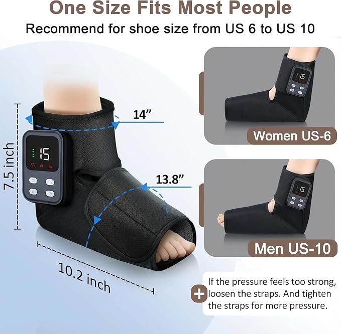 Heated Cordless Foot Massager for Plantar Pain Relief & Swelling for Ankle, Feet and Blood Circulation, Perfect Gifts for Men Women, Dad Mom (Birthday, Holiday)