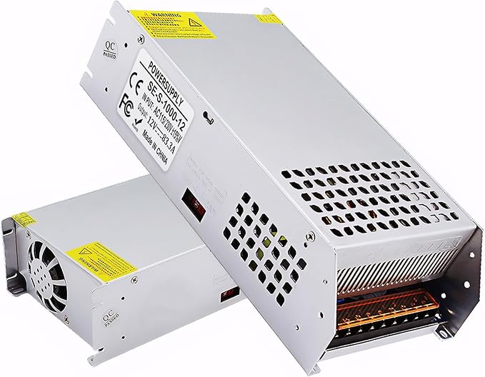 DC 12V 83.3A 1000W Power Supply SMPS AC 110V / 220V-DC 12V Transformer Adapter for Advertising Signs,CCTV Camera Security System,Computer Project of Industrial Power Supplies (DC12V-1000W)