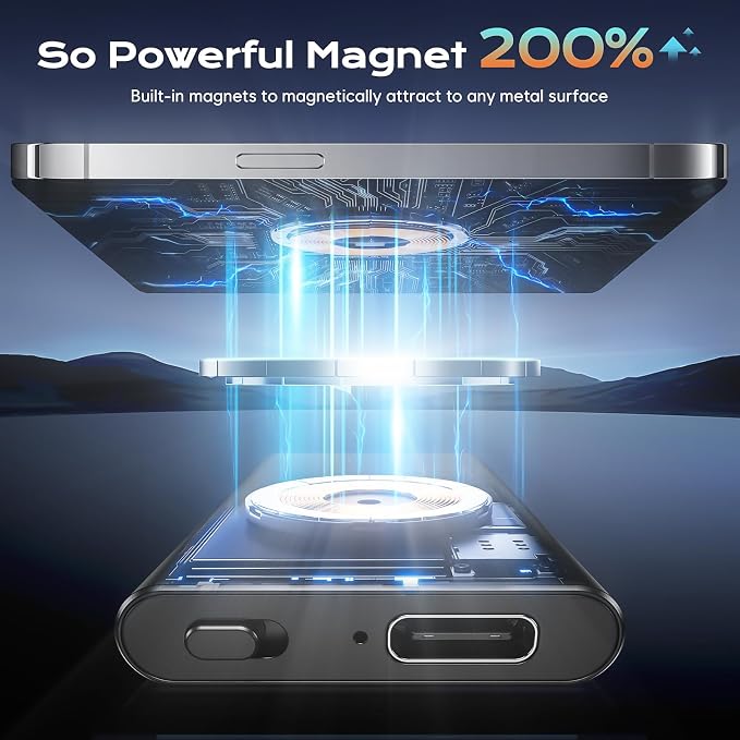 72GB(7000Hrs) Magnetic Voice Activated Recorder, Digital Voice Recorder with DSP 5.0-AI Noise Reduction for Lectures Meeting, Smart Tape Dictaphone Recording Device, Playback, Classes, Interviews