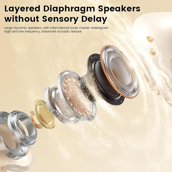 Invisible Mini Sleep Earbuds, 2-in-1 Flat & in-Ear Wireless Bluetooth for Side Sleepers and Small Ears, Ultra-Low Profile Discreet Sleeping Headphones with Noise Blocking, Portable Charging Case