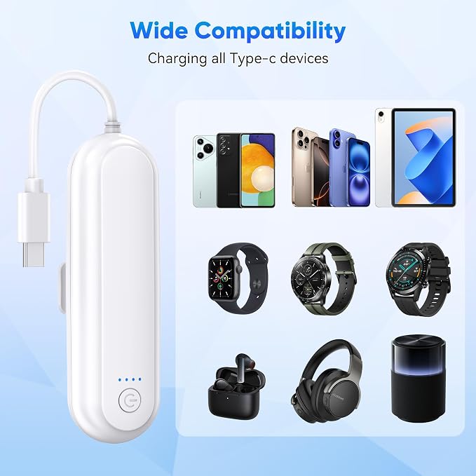 Battery Pack for Oculus Quest 2, Kinwin 20000mWh Extended Battery for Meta Quest 2 Accessories, 10W Fast Charging VR Headset Battery Pack, Lightweight and Portable Charger for Extra 2-4H Playtime