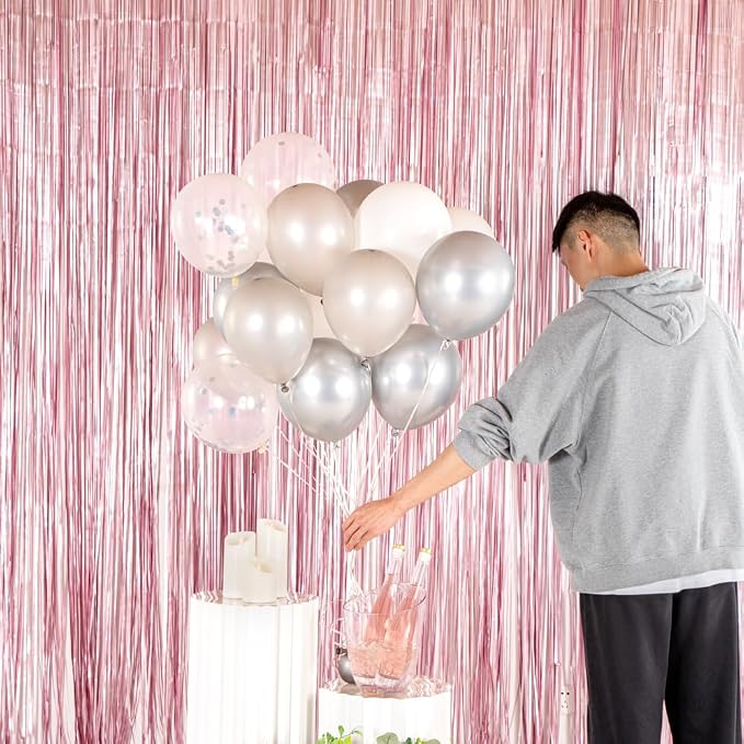 Restaurantware Balloonify 12 Inch Confetti Balloons 19 Party Balloons With Confetti Dots - With Ribbon Strong Latex Silver Latex Balloon Set Decorations For Photo Shoot Wedding Or Party