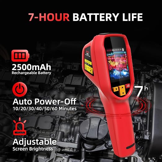 BSIDE Thermal Imaging Camera 240 x 240 Resolution Handheld Infrared Camera, 15 Thermal Palettes with 320 x 240 Full-Viewing TFT LCD for Home Inspection HVAC Electrical, 25Hz Refresh Rate, -4℉~1022℉