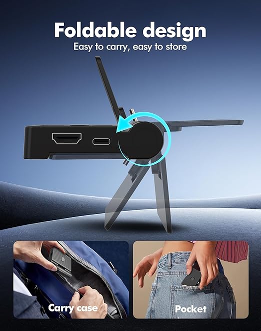 DOBE FOMIS ELECTRONICS Portable Docking Station for TV Compatible with Nintendo Switch/OLED, TV Docking Station Replacement Supports 1080P/4K HDMI Output with USB 3.0 Port