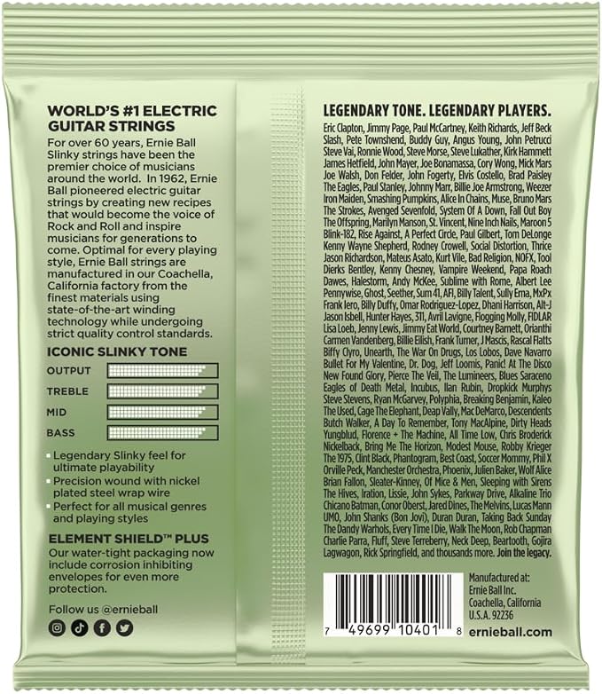 Ernie Ball Magnum Slinky Nickel Wound Electric Guitar Strings, 12-56 Gauge (P02618)