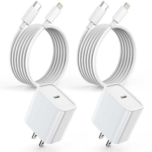 DelTucci iPhone Charger Fast Charging,USB C Charger Block Wall Travel Plug with USB C to Lightning Fast Cable Cord Compatible with iPhone 14/14 Pro Max/13/13 Pro Max/12/12 Mini/11/XS/X/8Plus/iPad